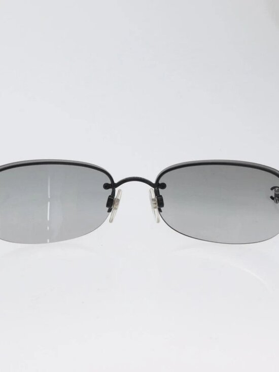 CHANEL CC Sunglasses metal Black CC Auth am10967V main image 8